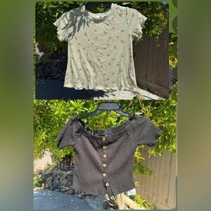Pair of women’s cropped top gently used excellent condition size Small